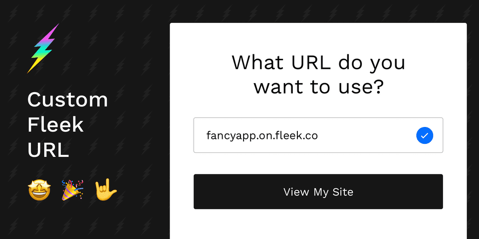 Custom Fleek URL